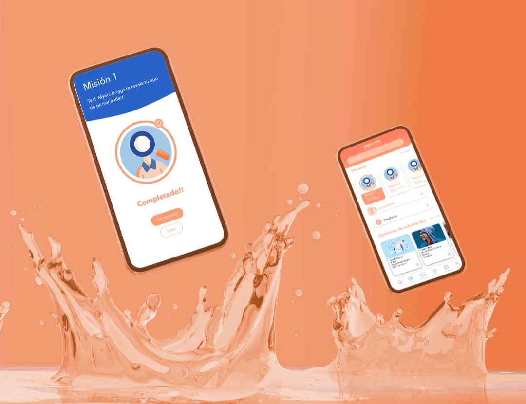 The screens inside a car