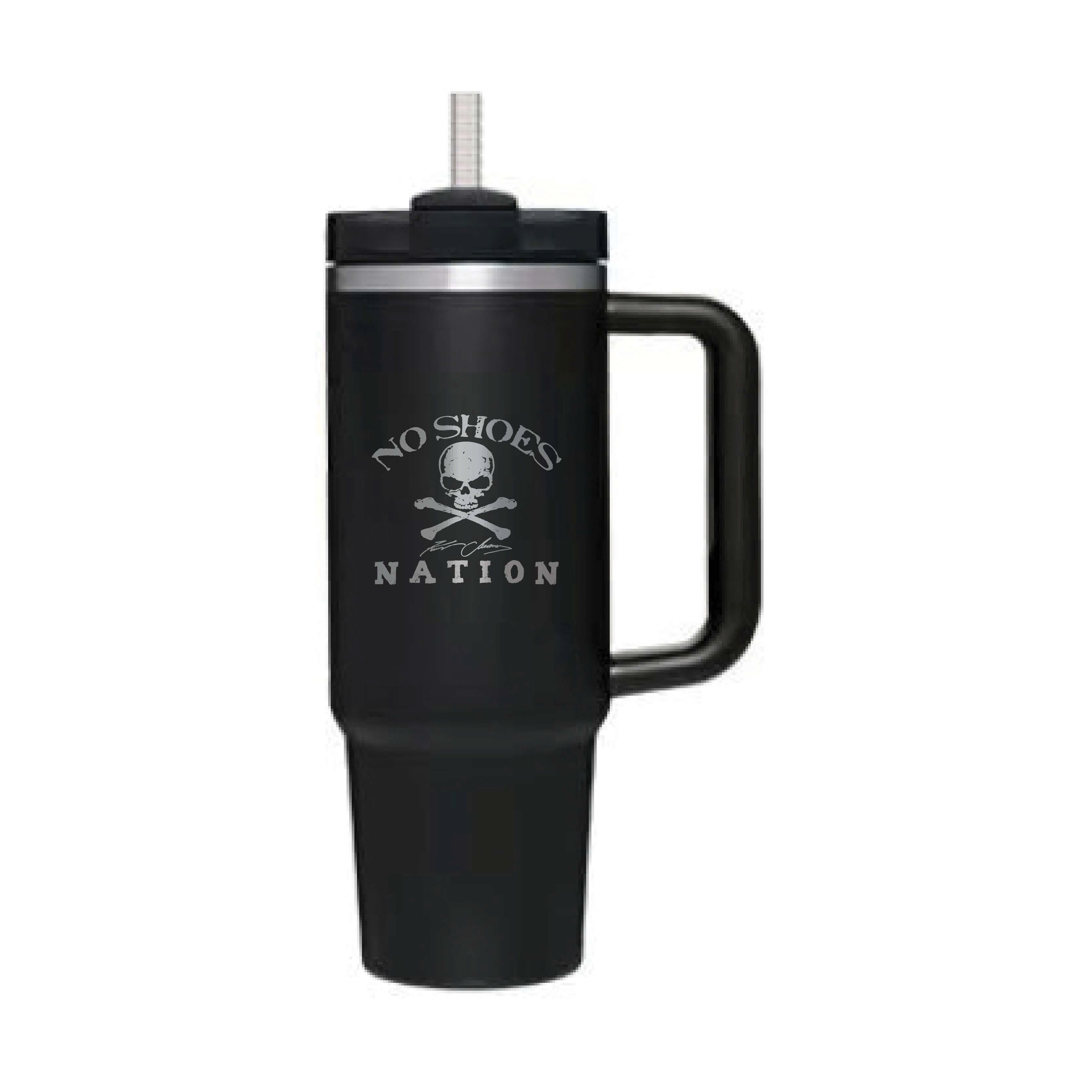 Black reusable mug