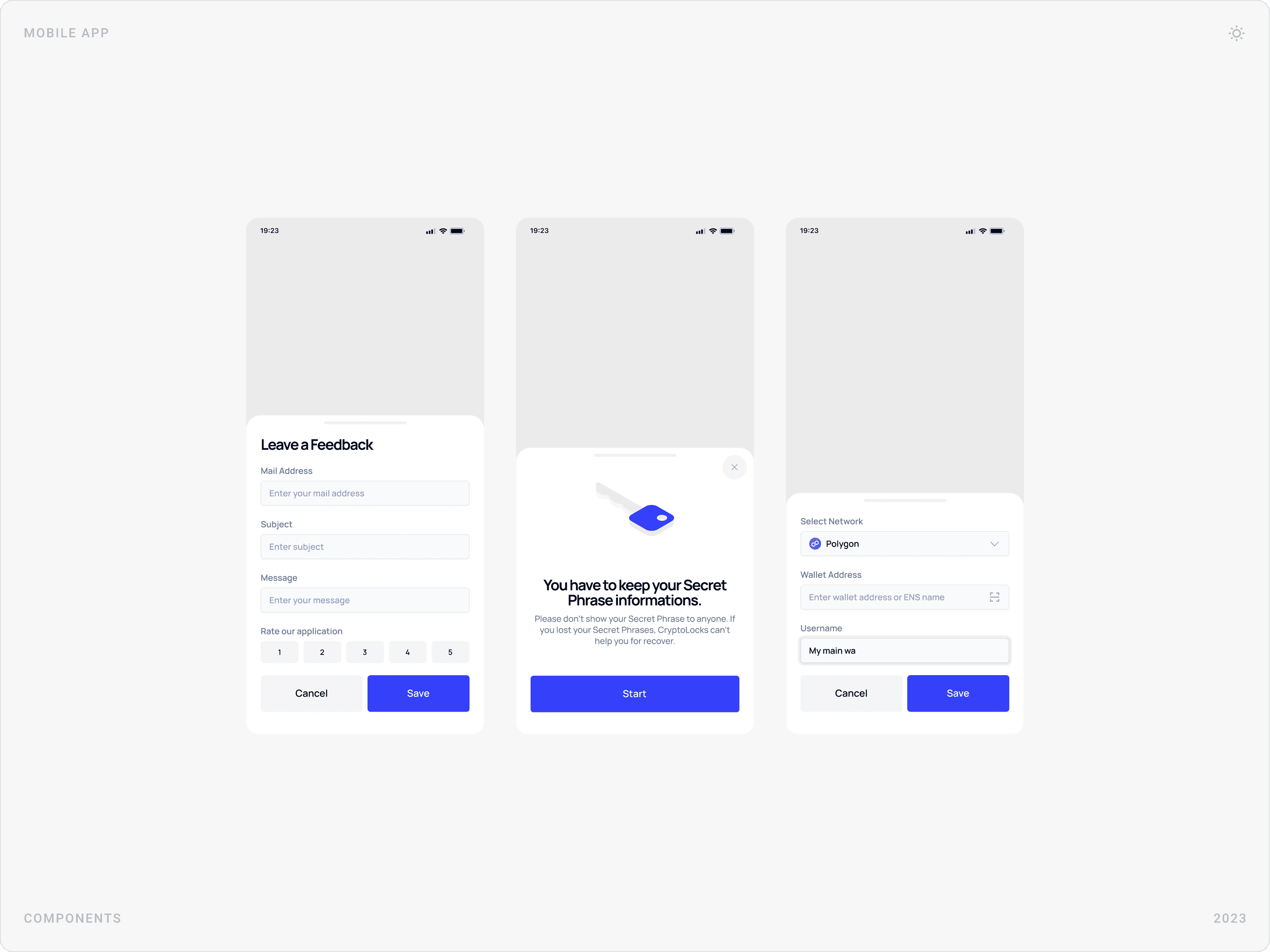 User Action Bottom Sheet Modal Design