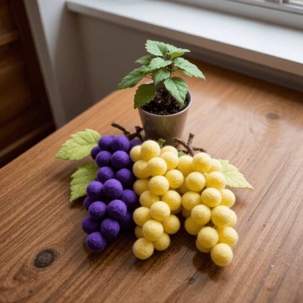product photography of grape shapes