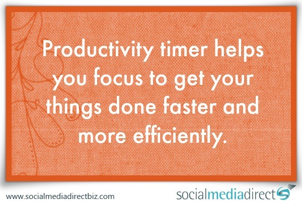 Productivity timer