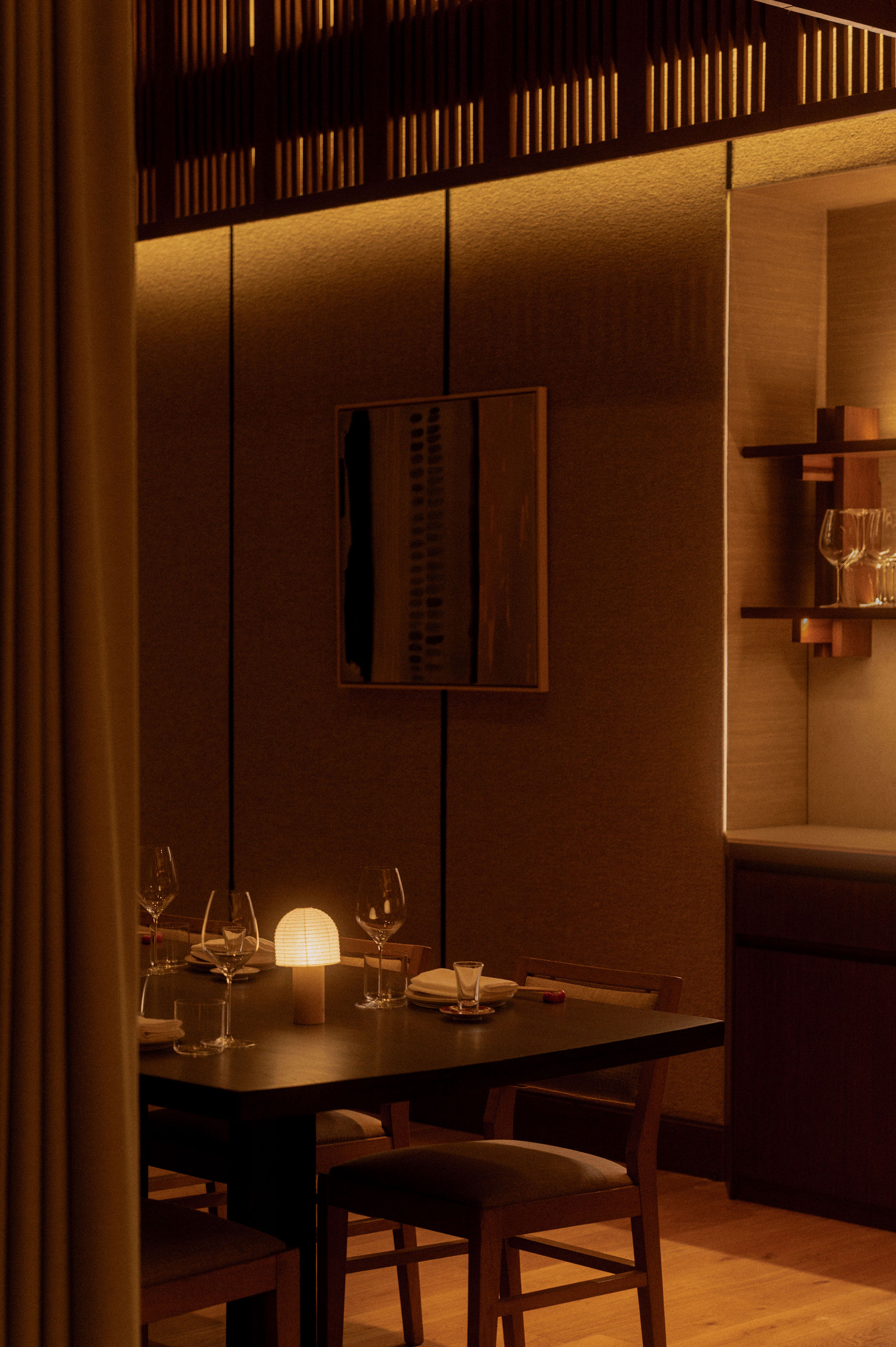Mitsu restaurant interior private dining space