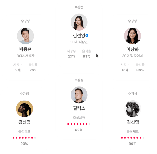 라이브클래스-CRM-샘플화면