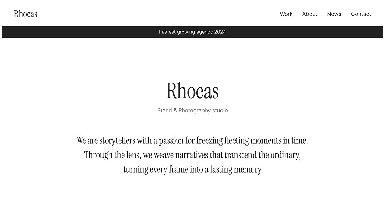 Rhoeas Framer template