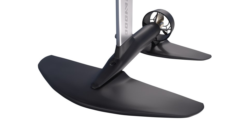 ecommerce PDP 3d rendering of a watersports board