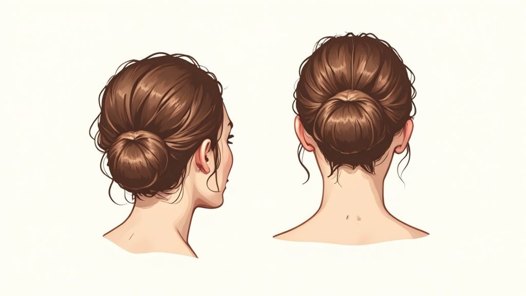 Lockerer Low Bun