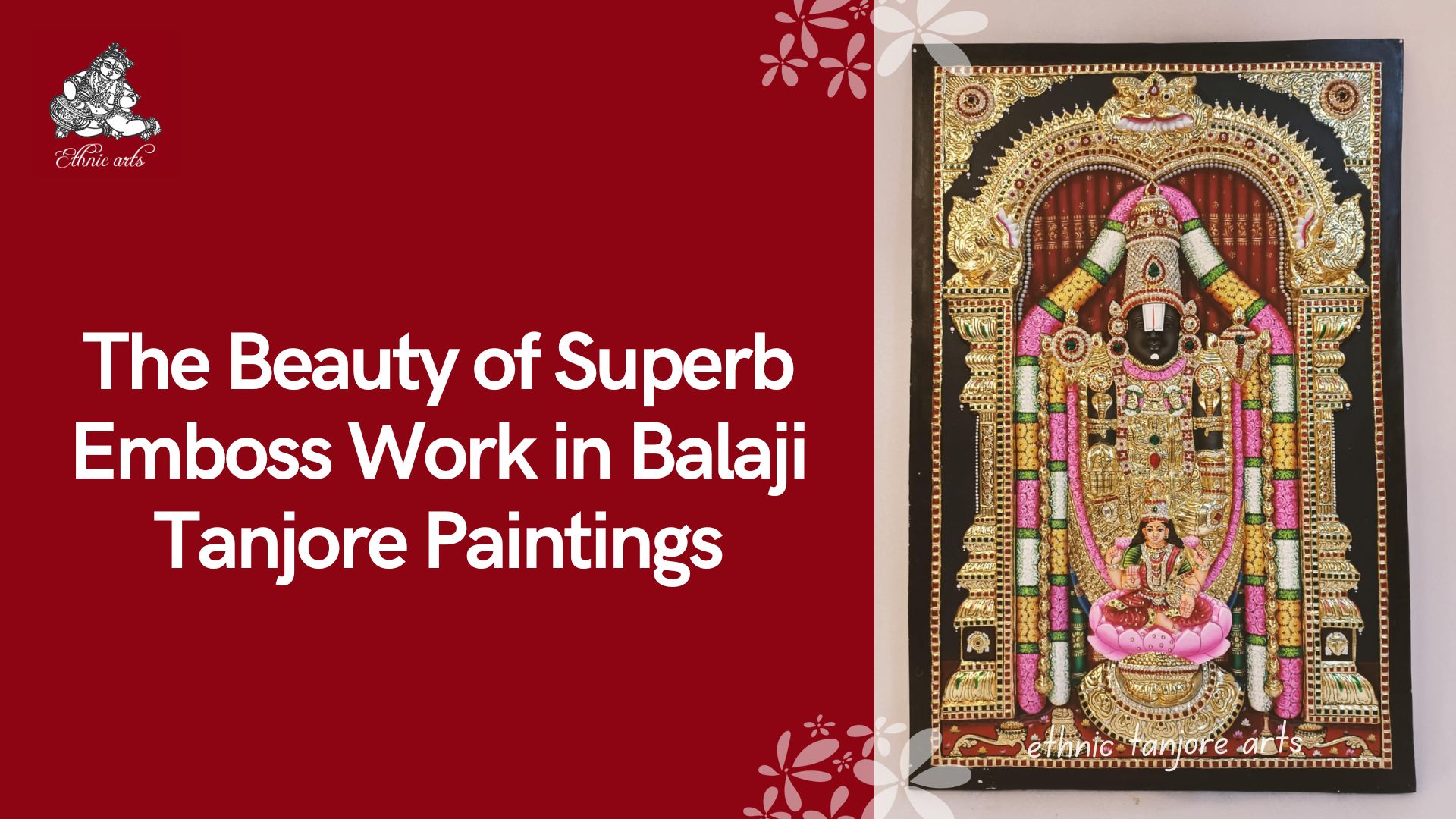 3D Embossed Balaji Tanjore paintings