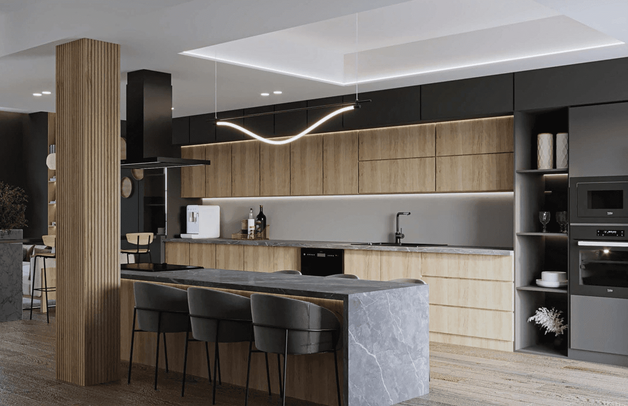 Project thumbnail image showcasing a modern interior design.