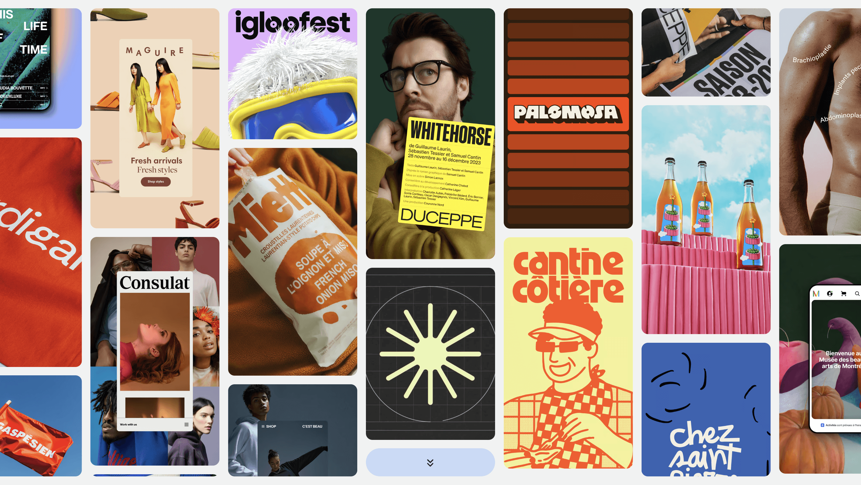 Curated website showcase highlighting contemporary visual direction.