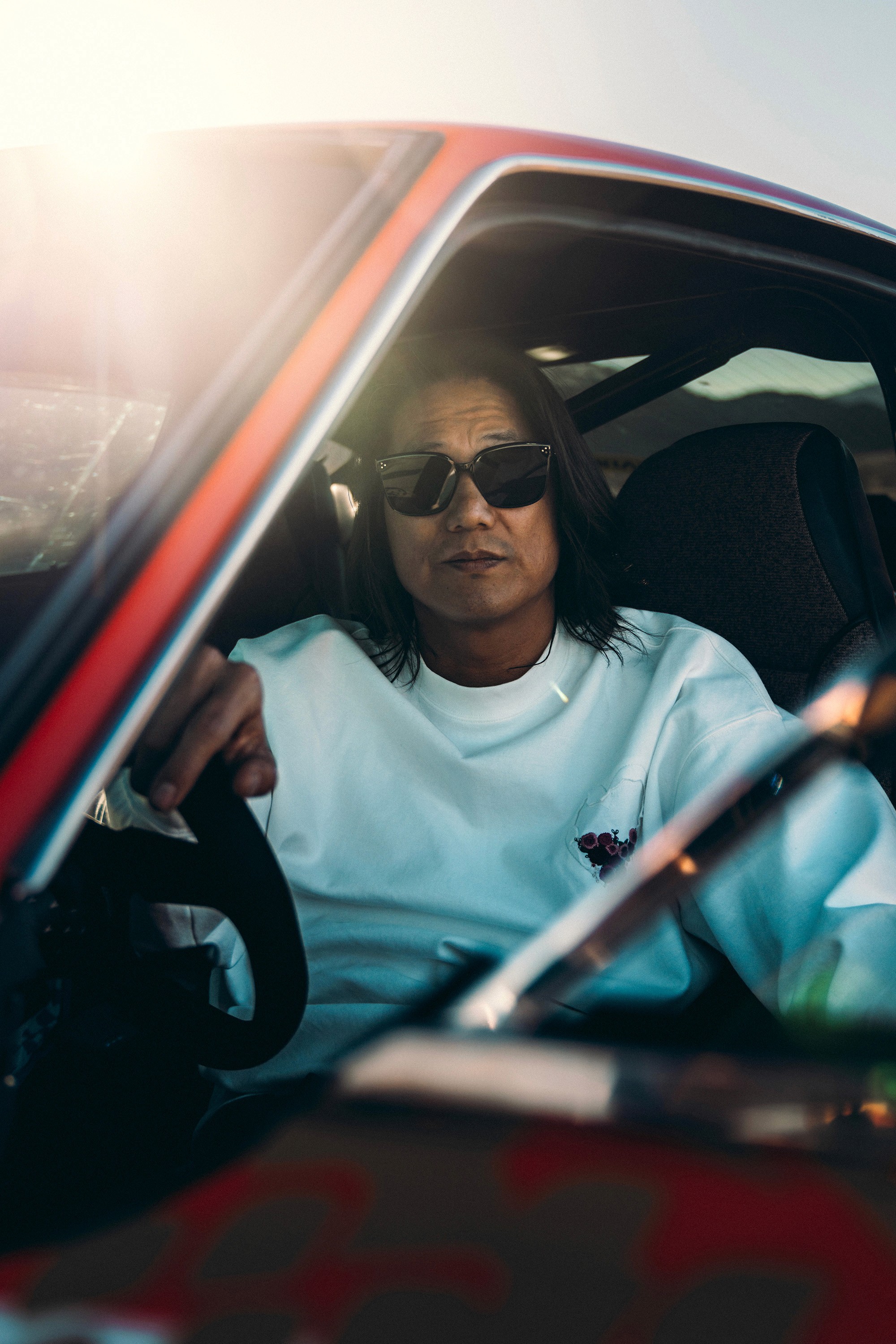 INOZETEK Sung KangStudent Driver Sunset Orange Datsun 240z