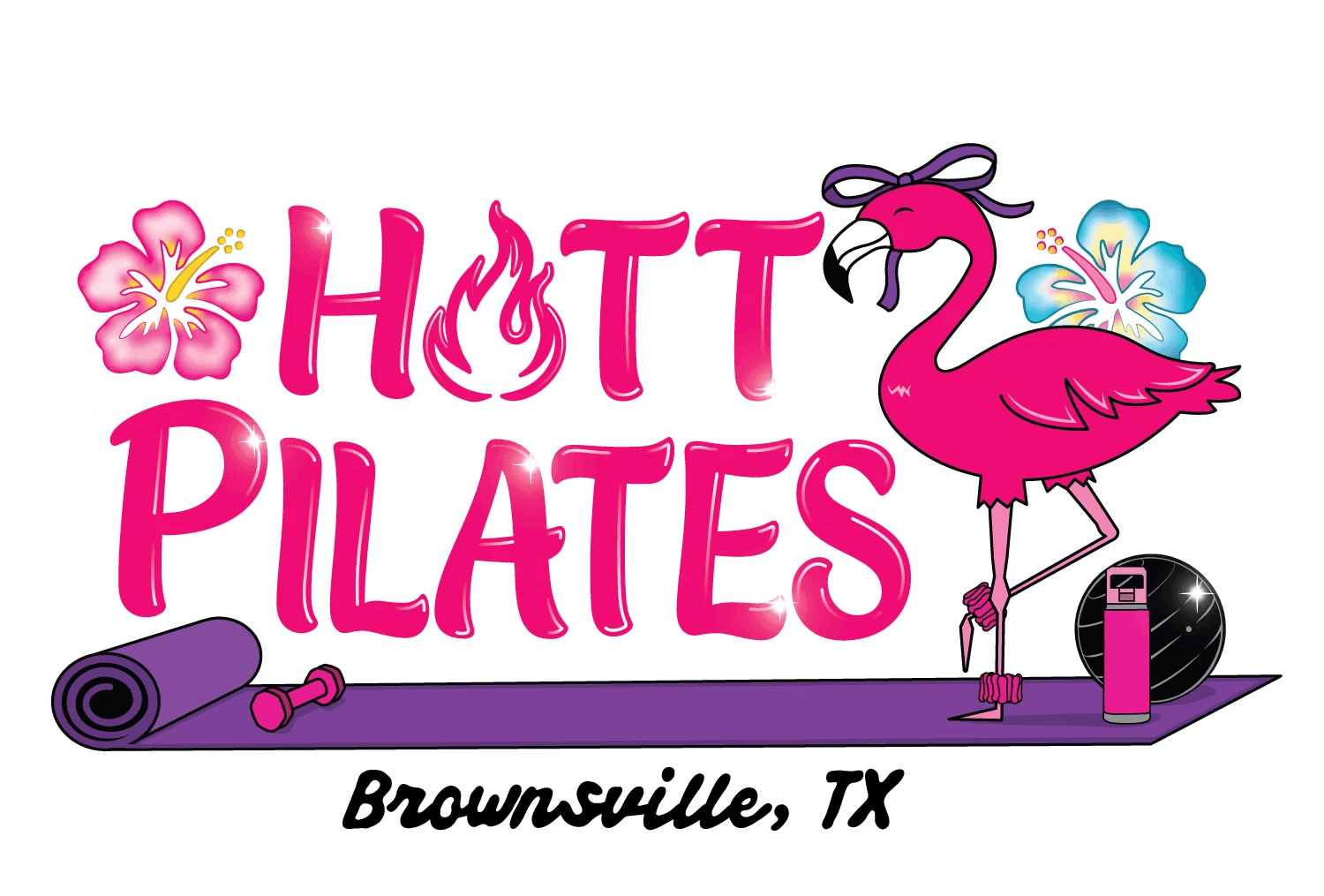 HOTT Pilates sticker - alternate concept artwork