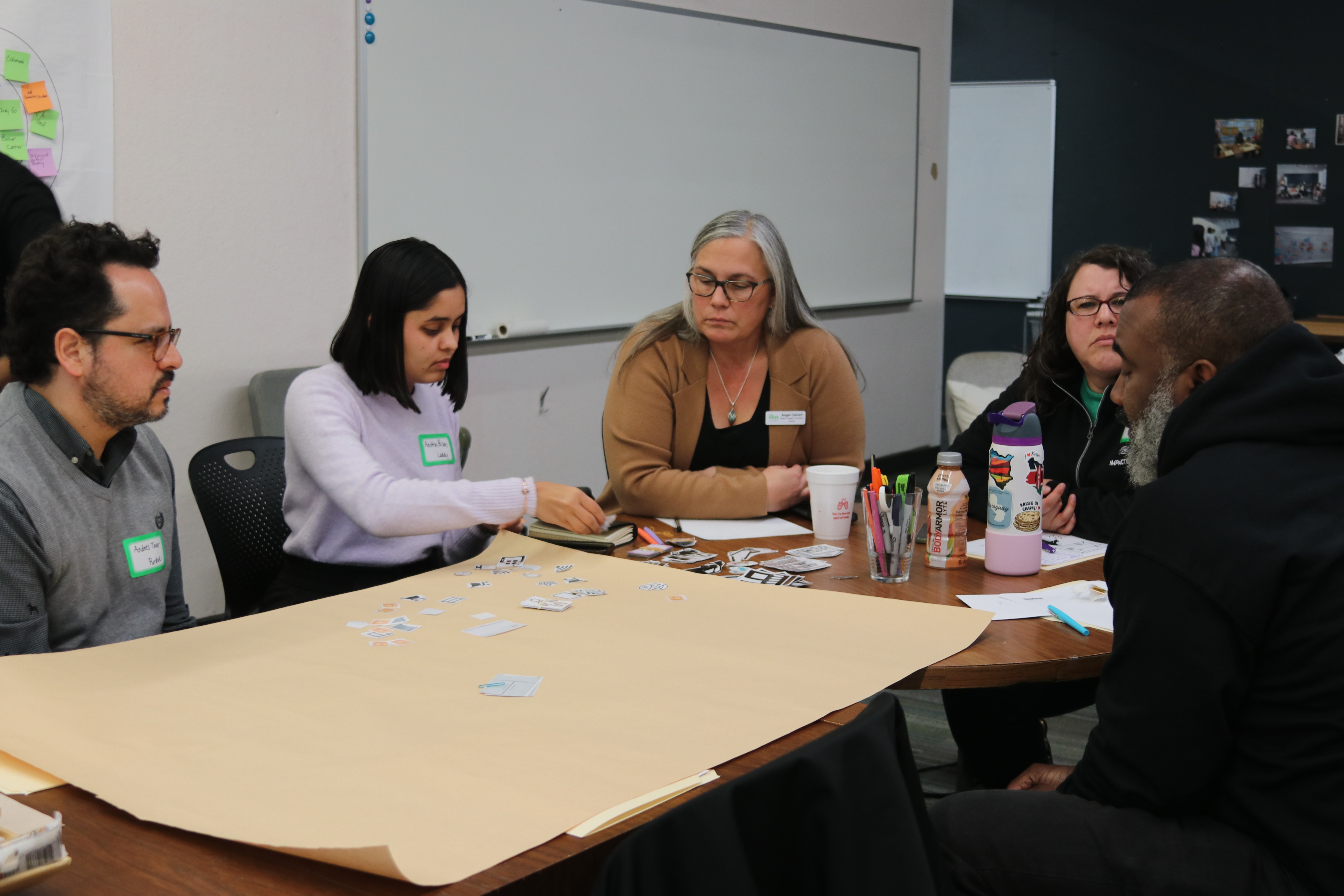 Aastha in a design workshop collaborating with Client