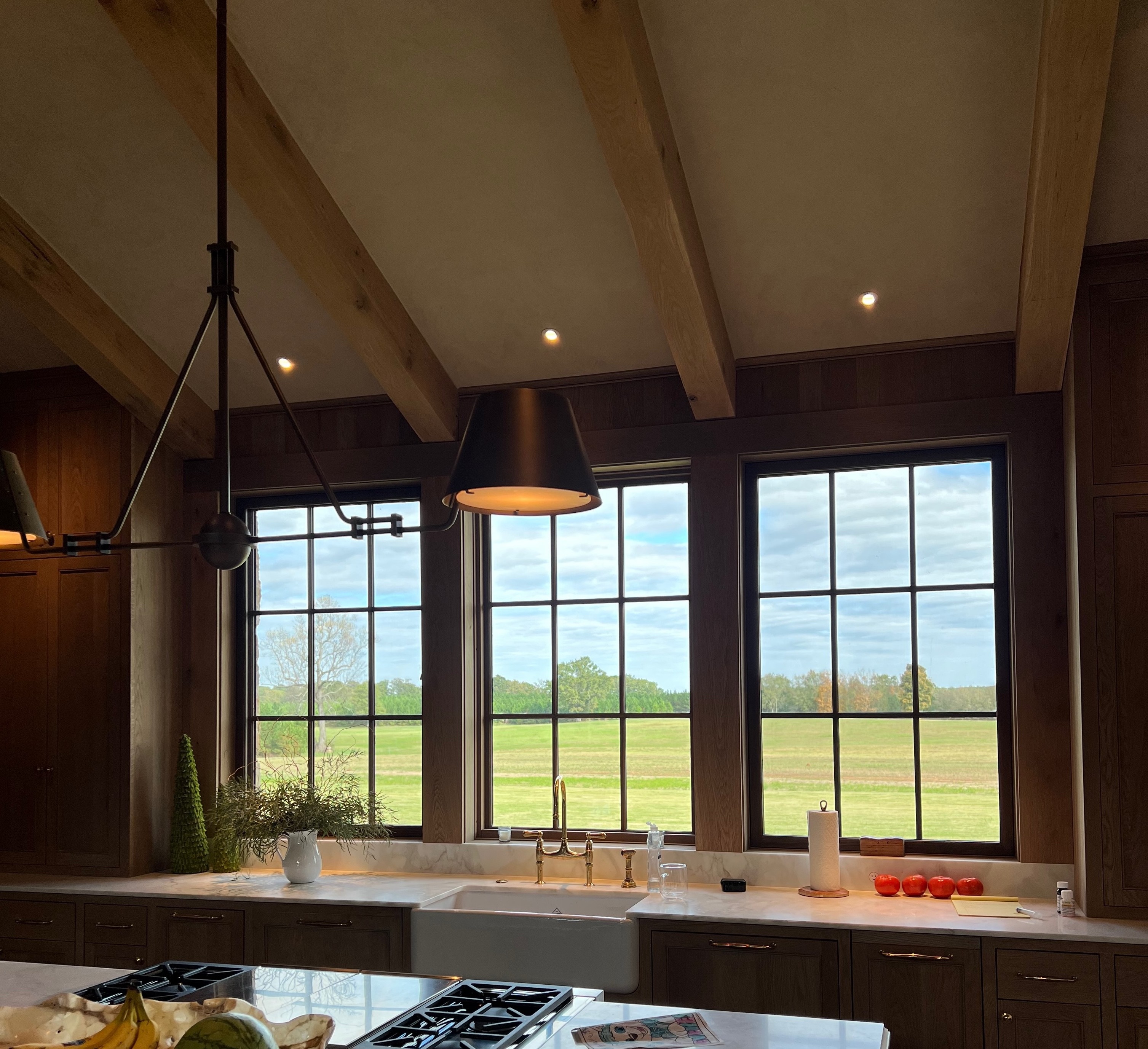 Lumation exterior lighting project at twilight