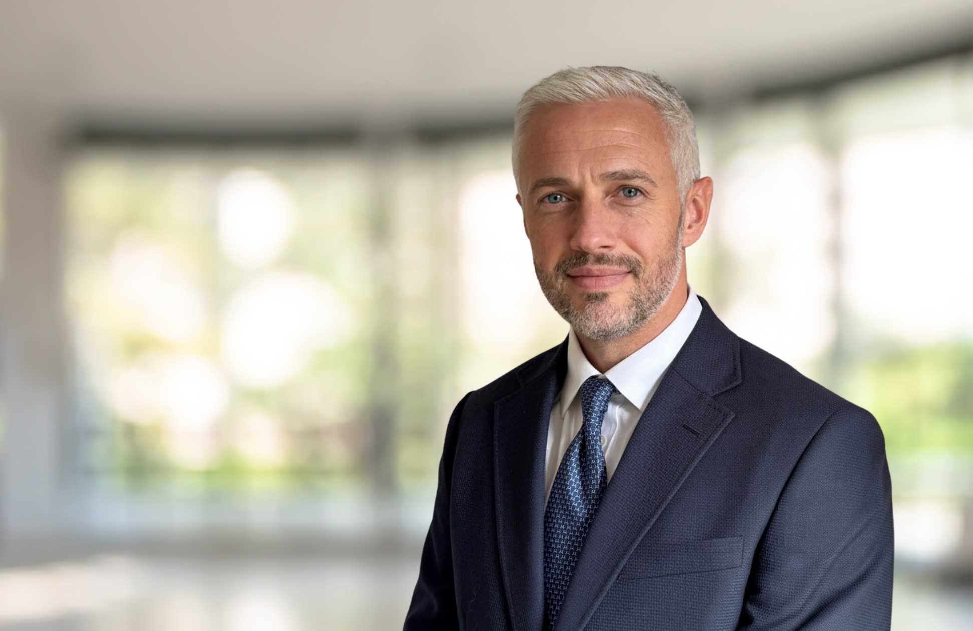 Man in suit  smiling
