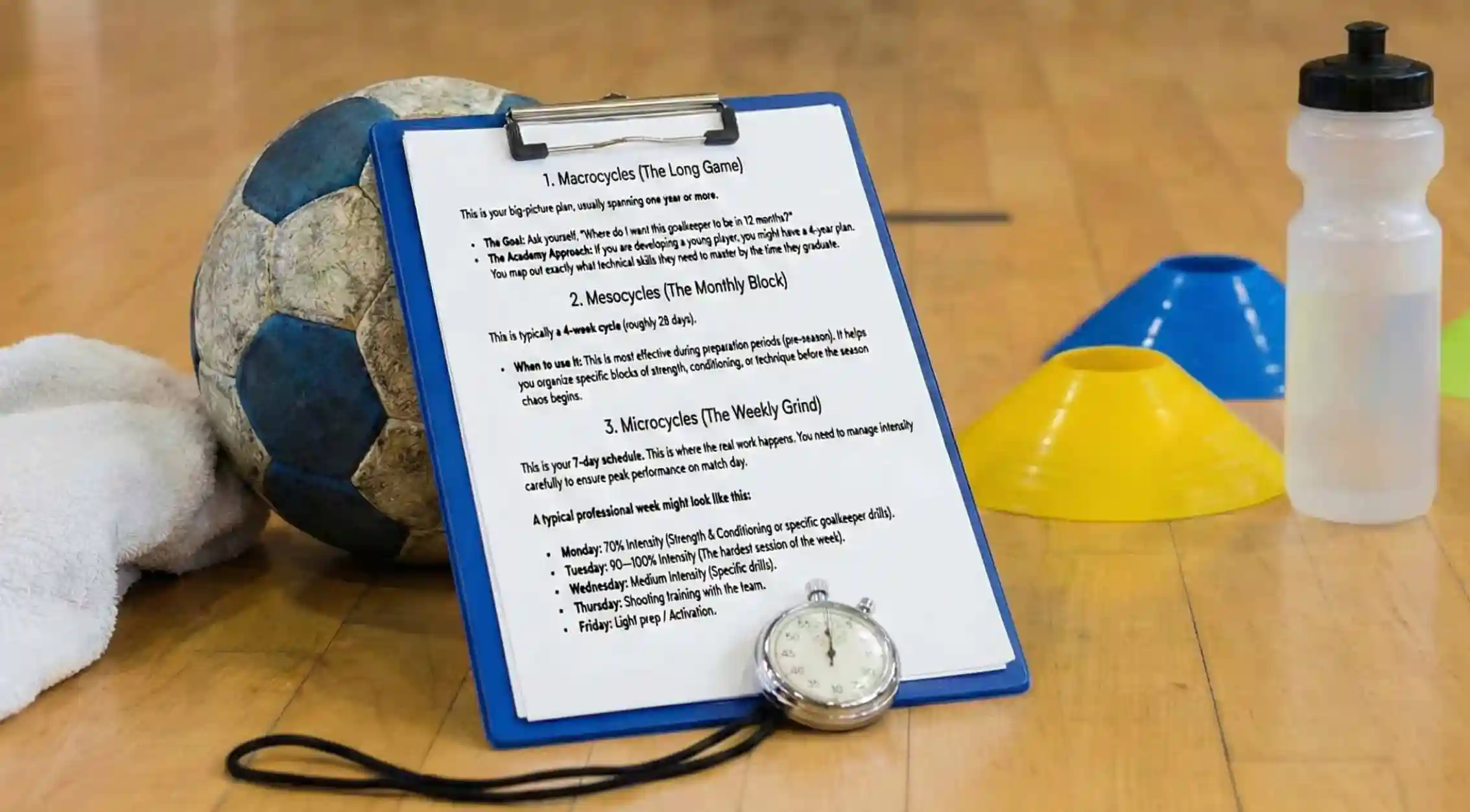 Handball goalkeeper training plan