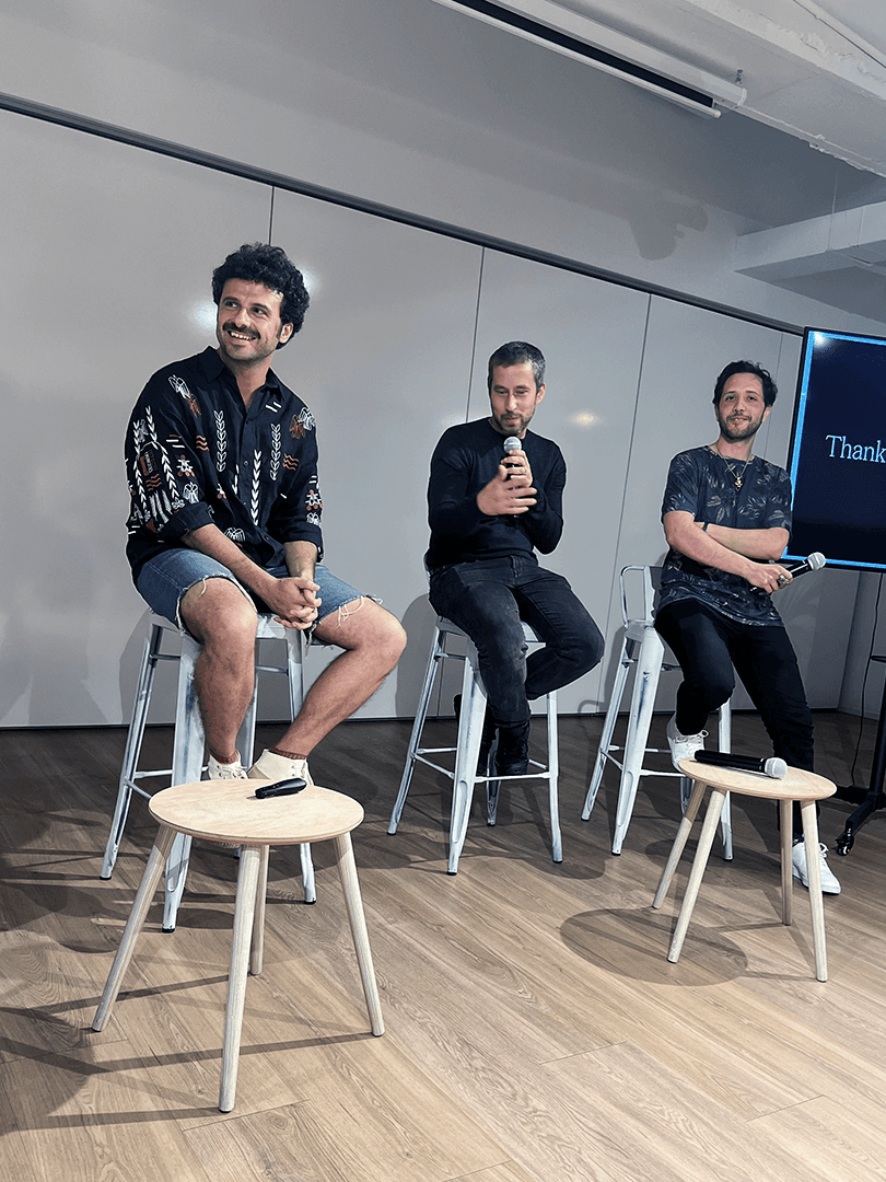 Devcentralized event with Xavier Cussó (INKOLLECTORS Founder), Cai Felip (UNION Avatars), Lucas Guzmán, and Alex Puig (Context Protocol).