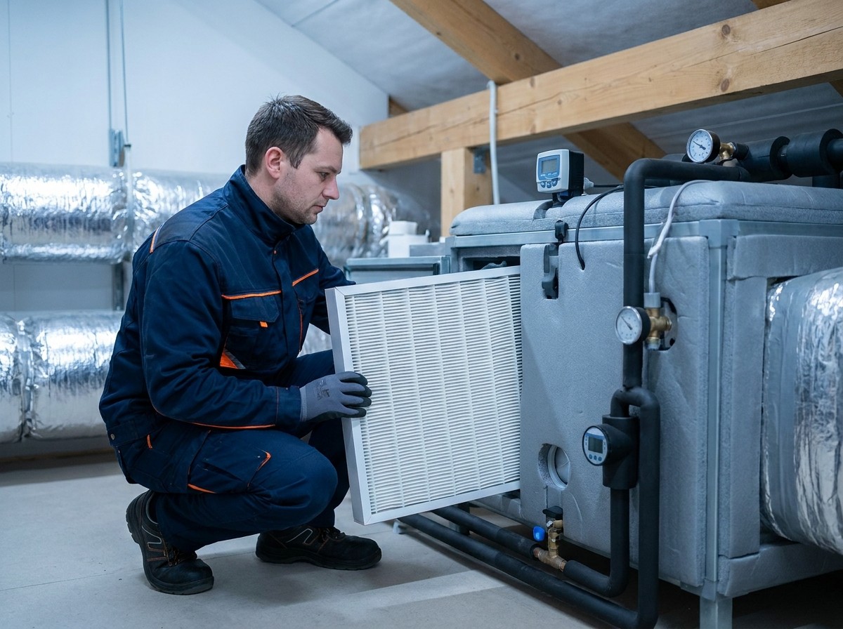 Commercial HVAC equipment inspection