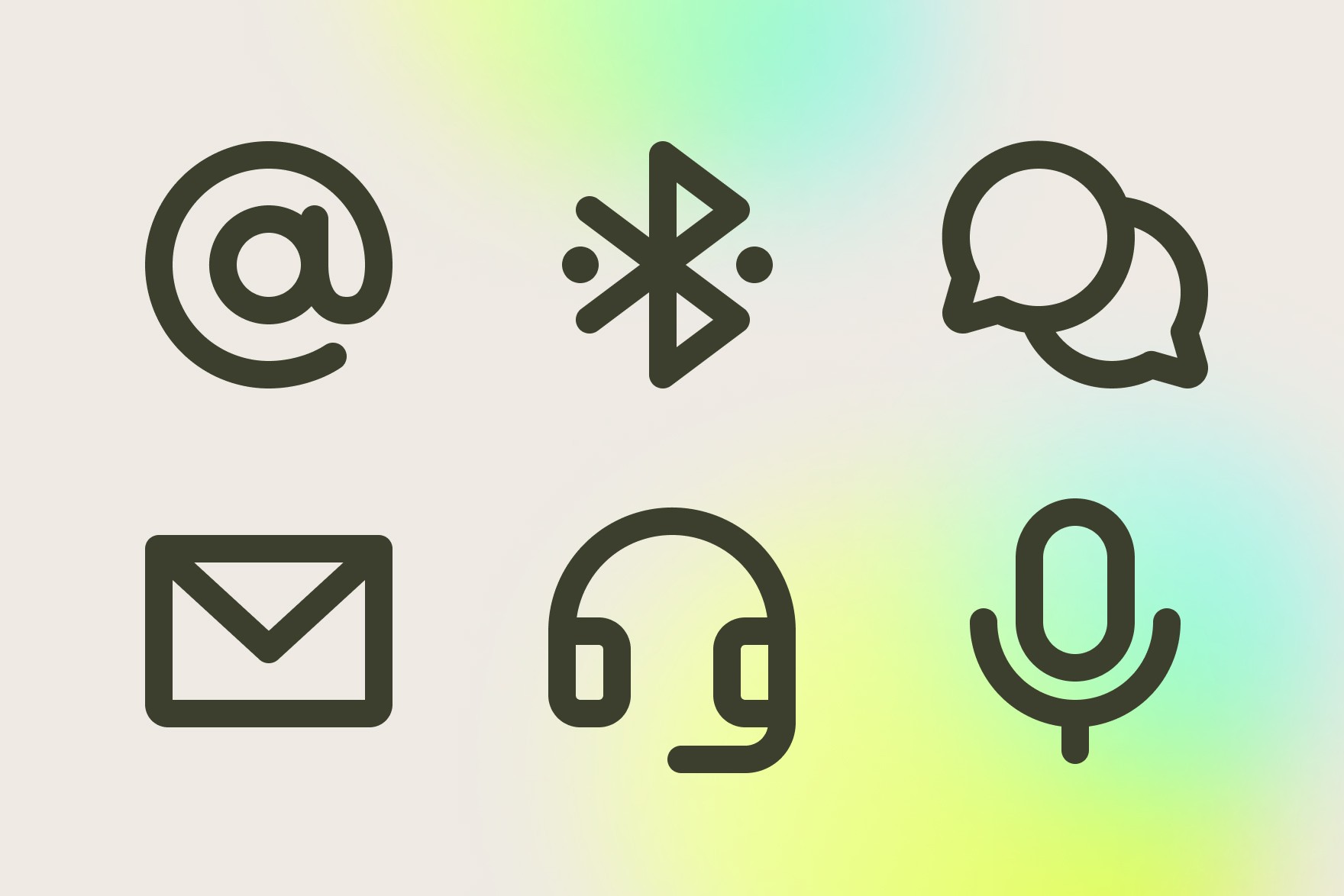 Close-up of DialogueDuo Collection, showcasing monochrome communication icons in stroke style for a clean and modern design suitable for various messaging and interaction projects.