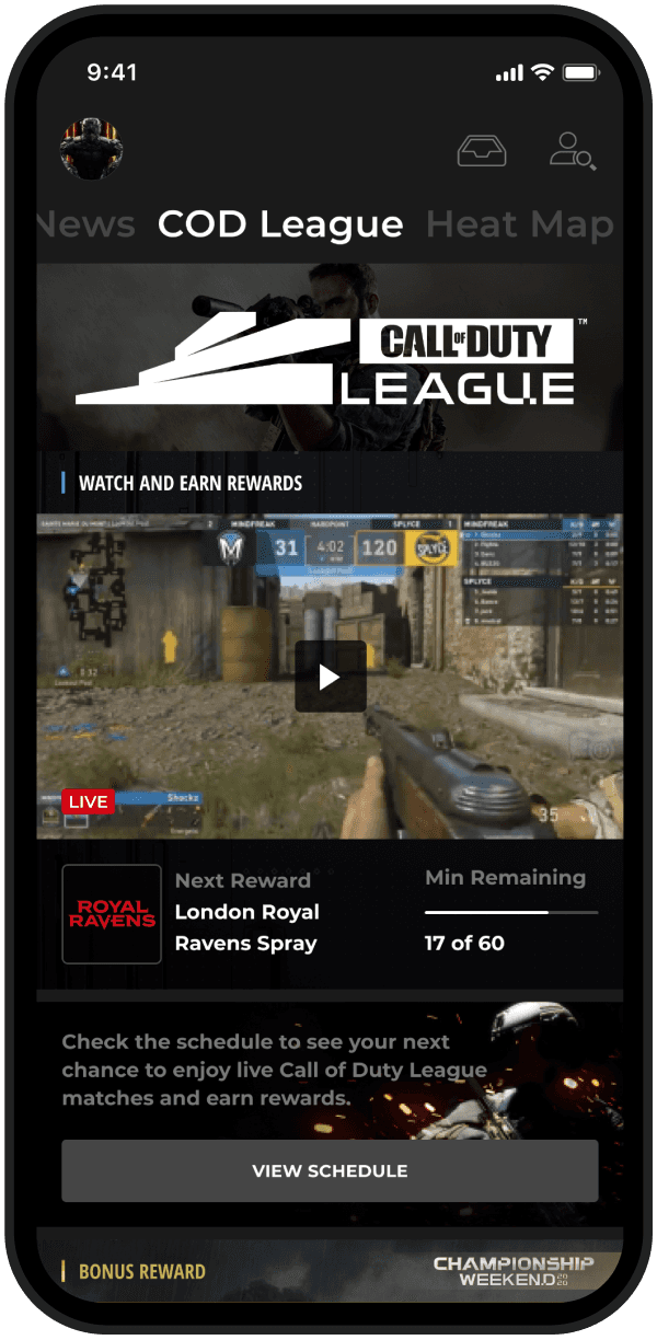 Watch live matches