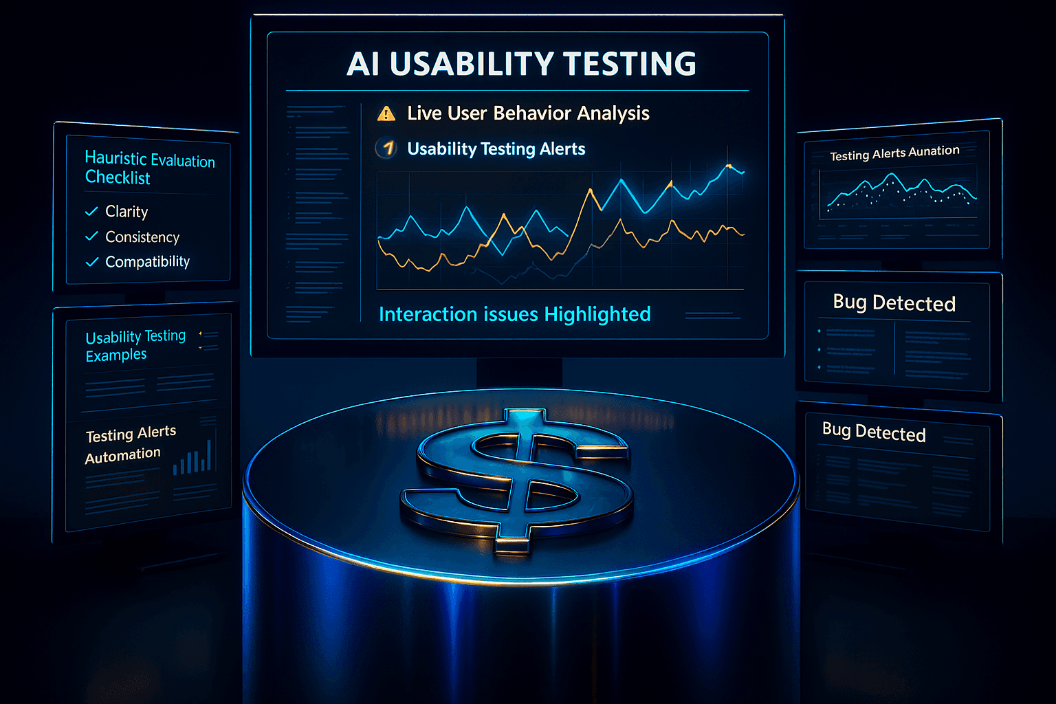 AI-powered usability testing dashboard detecting user experience issues in real time