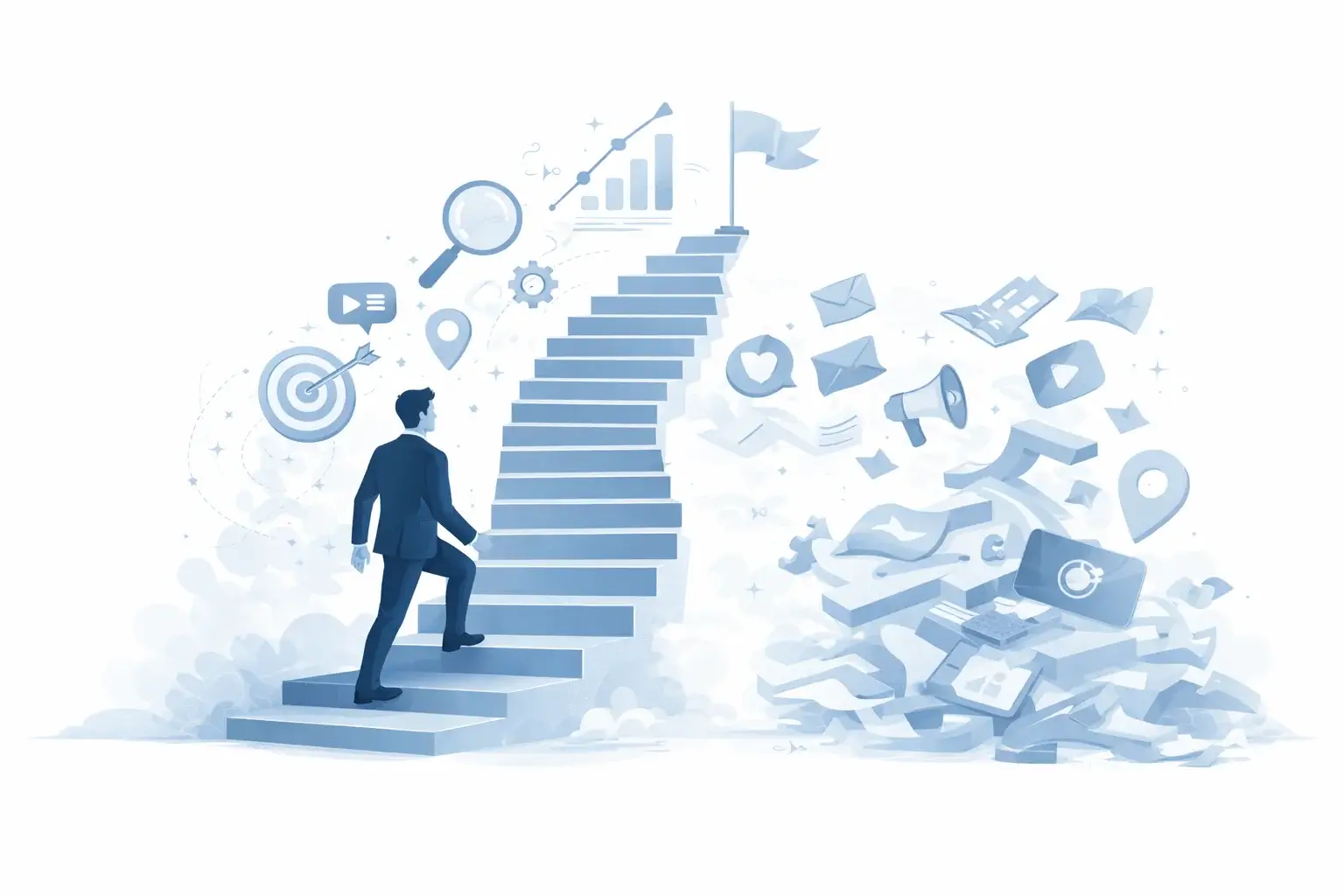 Comment se lancer dans le marketing digital : la méthode pas-à-pas pour éviter le piège de l'éparpillement