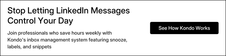 Stop Letting LinkedIn Messages Control Your Day