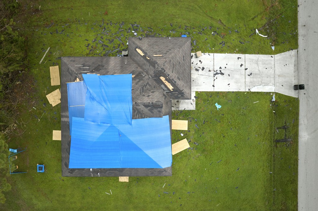 damaged roof