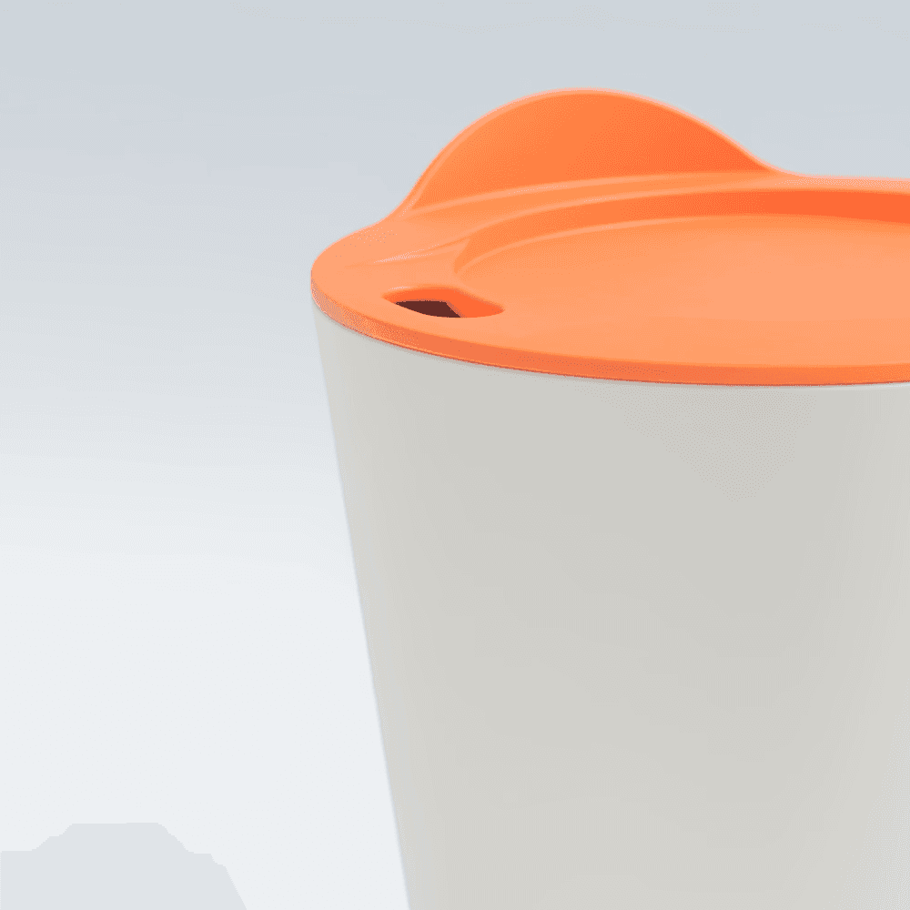 UBITE Zerocup orange detail