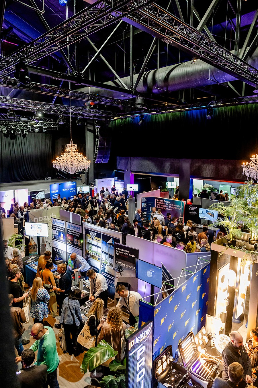 Guests attending an expo at the Fortitude Music Hall