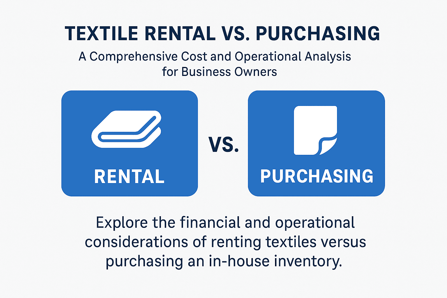 Textile Rental vs. Purchasing: A Comprehensive Cost and Operational Analysis for Business Owners