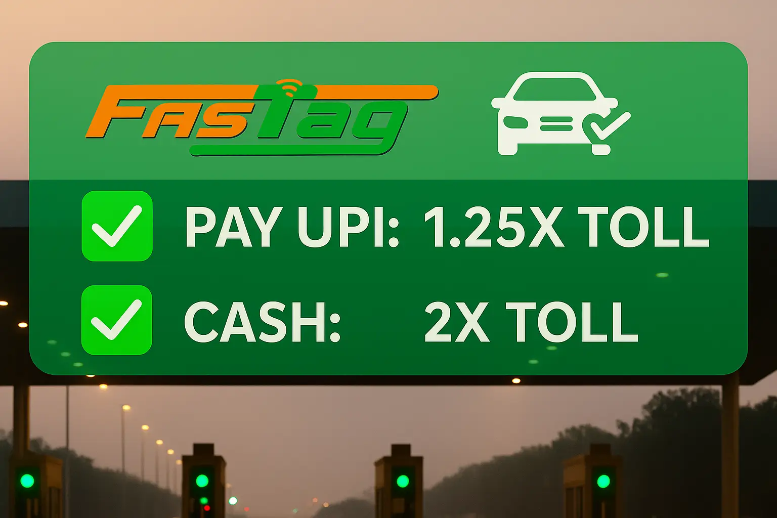 New Toll Rules 2025 Why You’ll Pay More Without FASTag