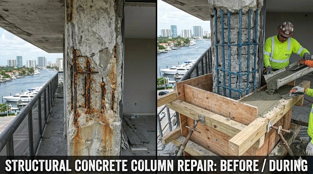 Structural engineering report repair execution for a Fort Lauderdale building — Planet Construction FL