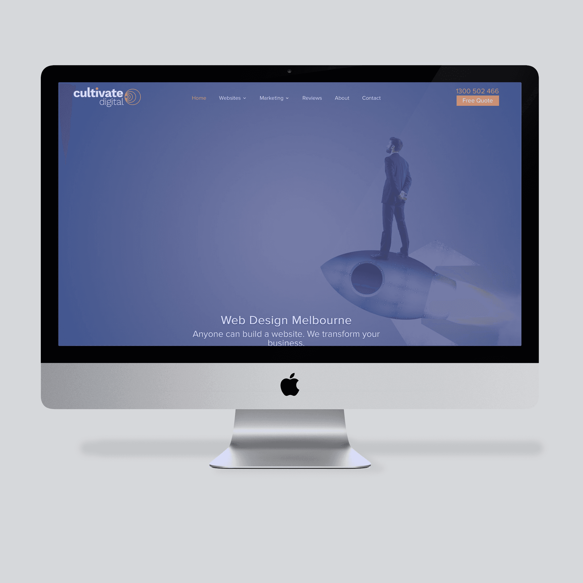 Image of cultivates website with brand