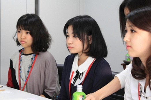 close photograph of the girl students