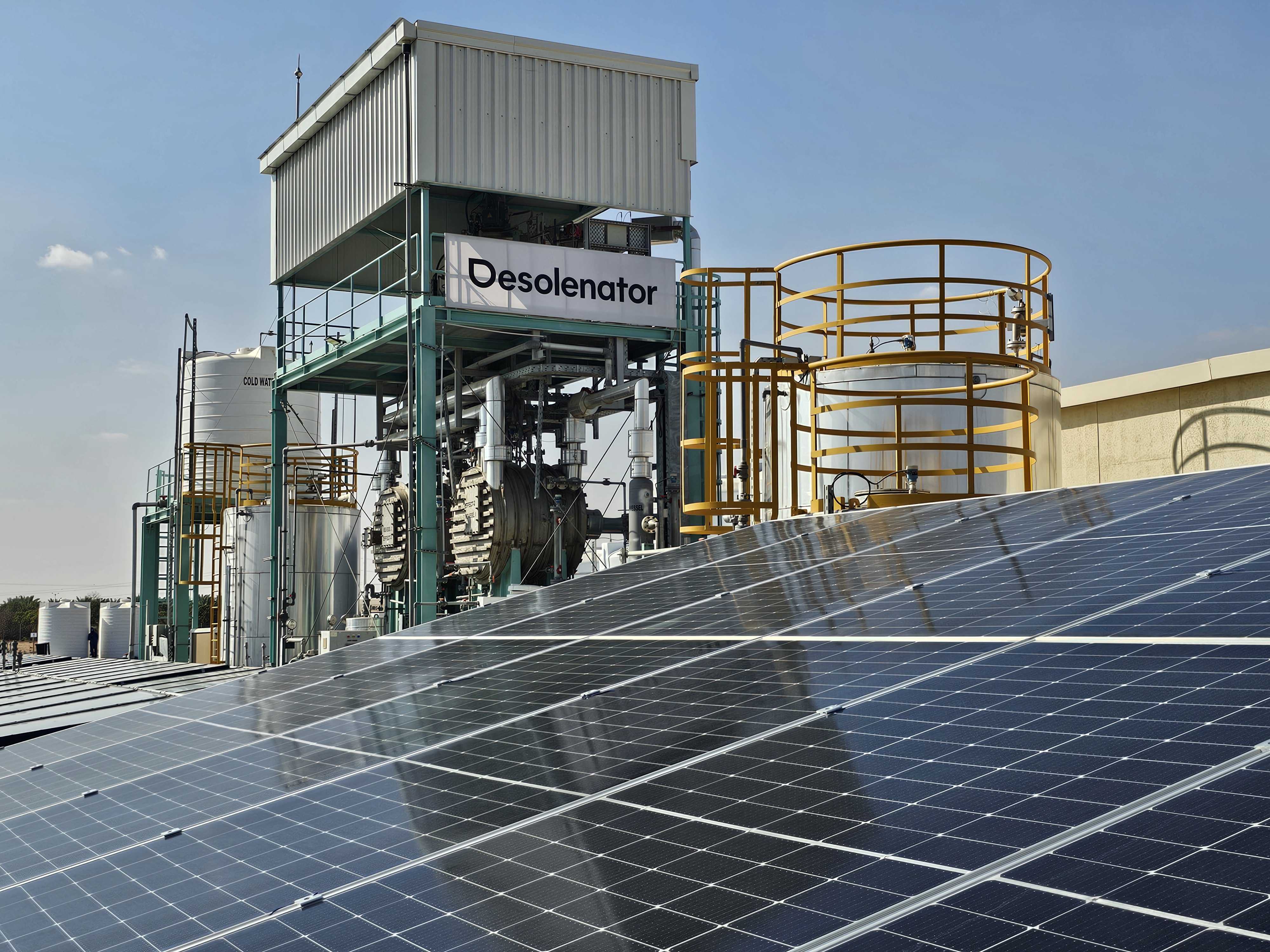 Desolenator deployment in the Gulf desert