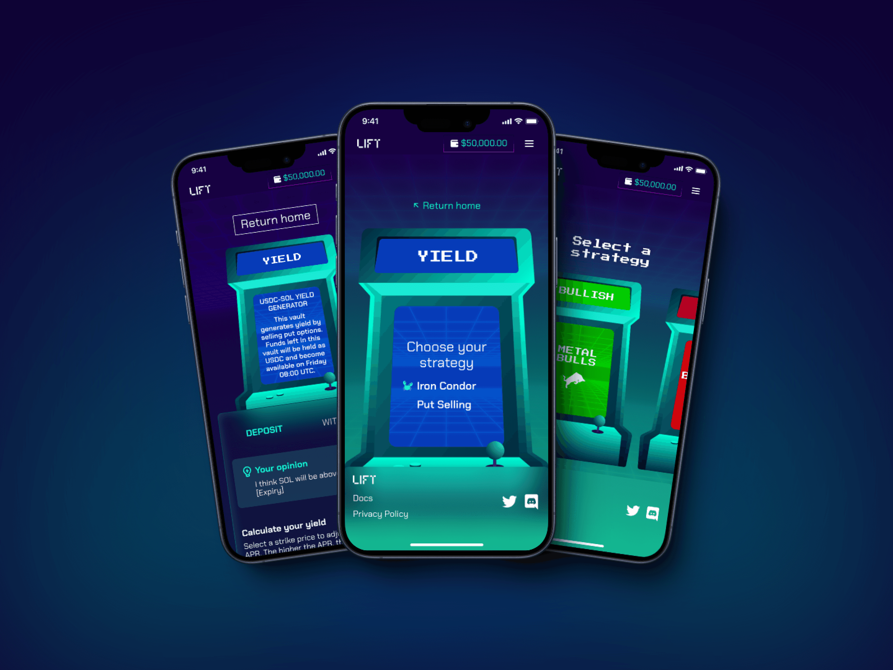 Vaults deposit, light mode