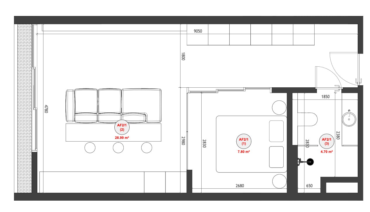 An apartment located on the 2nd floor with a direct tropical forest view in Secret by INSHI complex, Ubud
