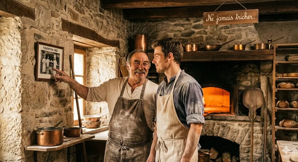 Deux générations, un même fournil