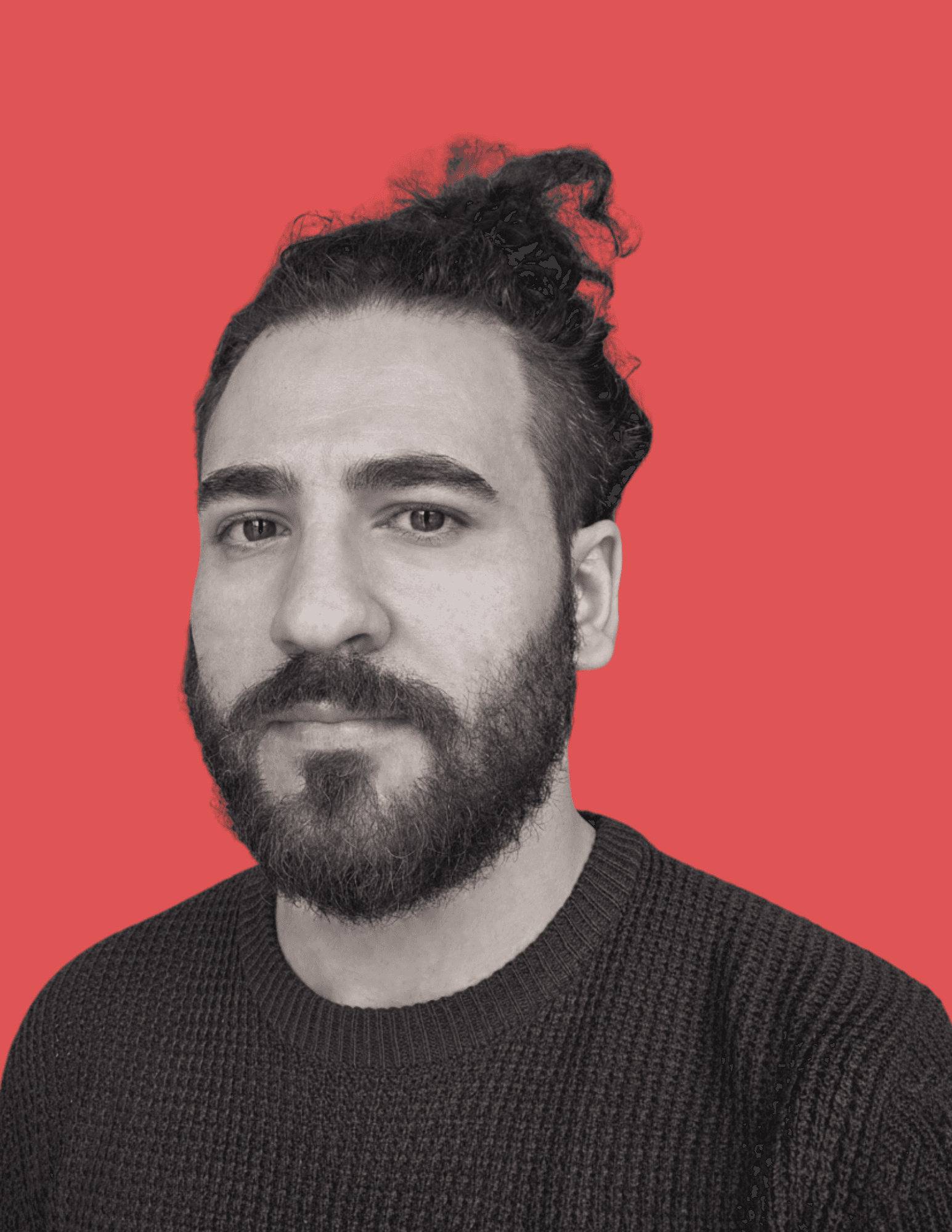 Portrait of portfolio creator – front view