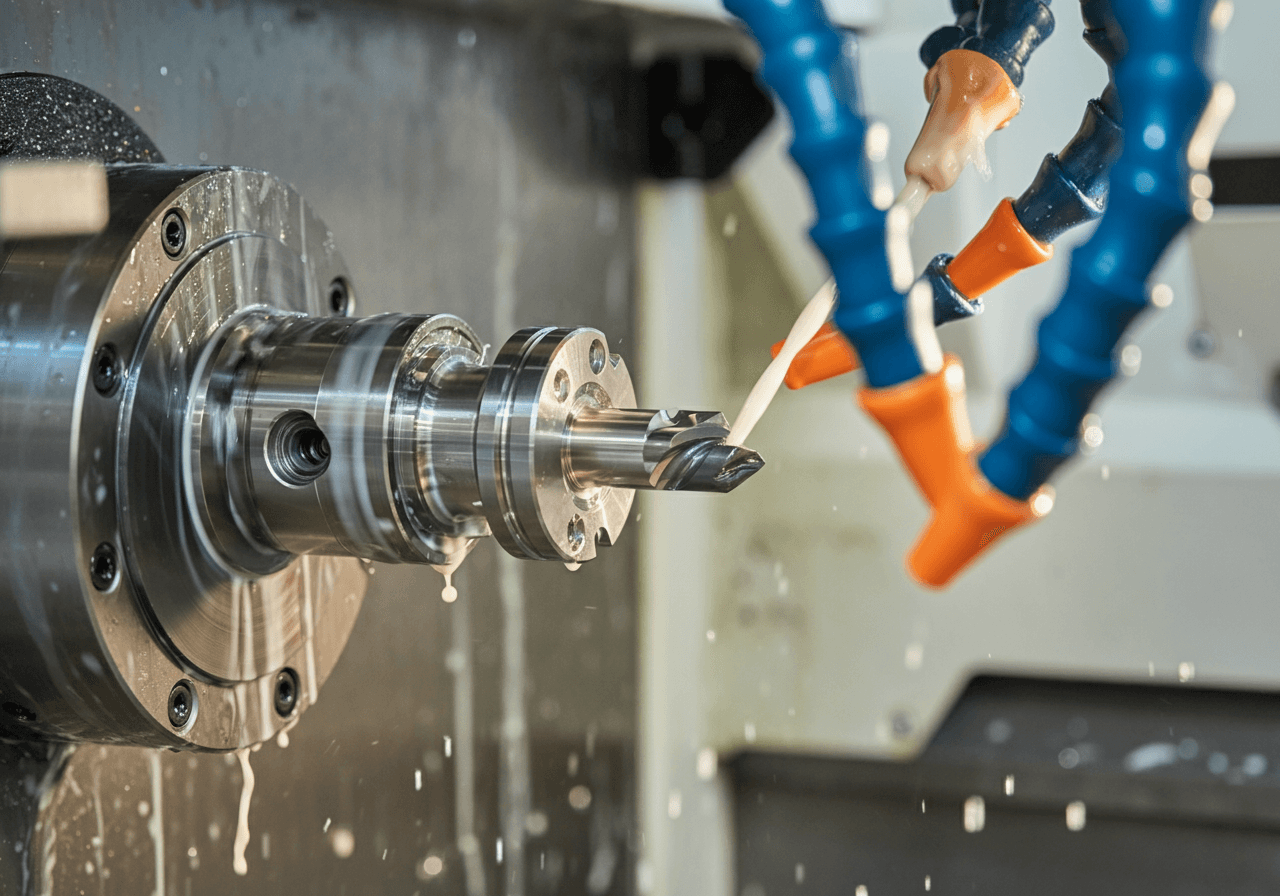 CNC precision machining in USA manufacturing facility