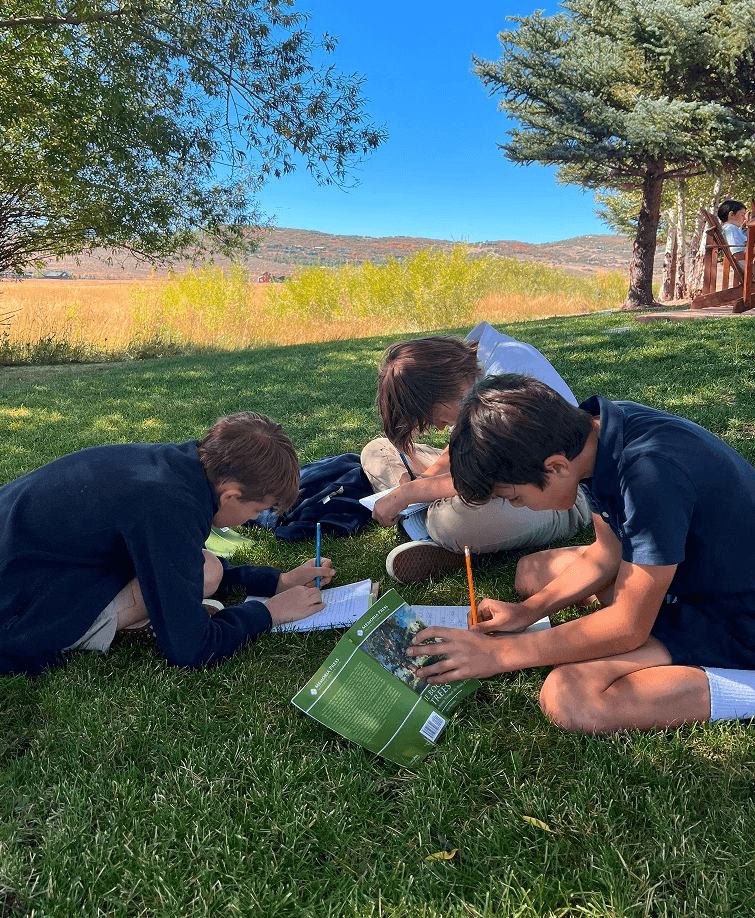 Image of students outside