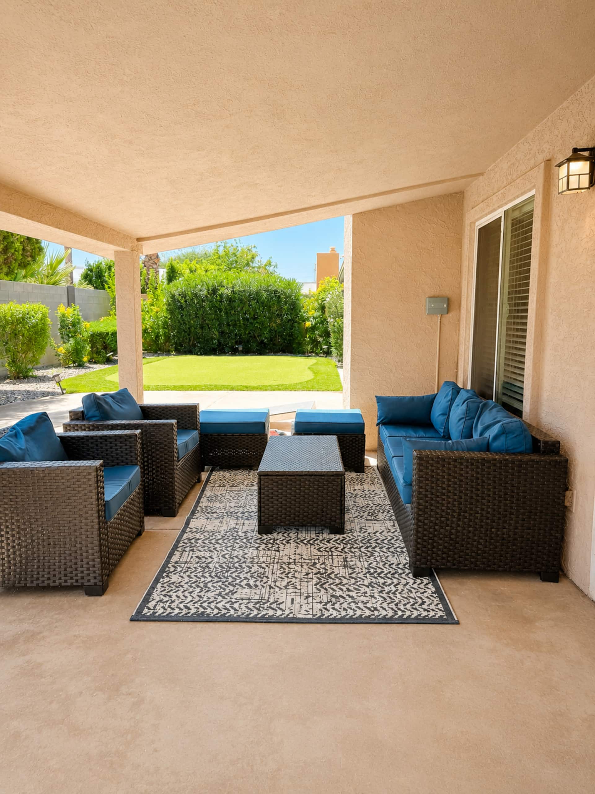 Backyard & patio at The Scottsdale Greens