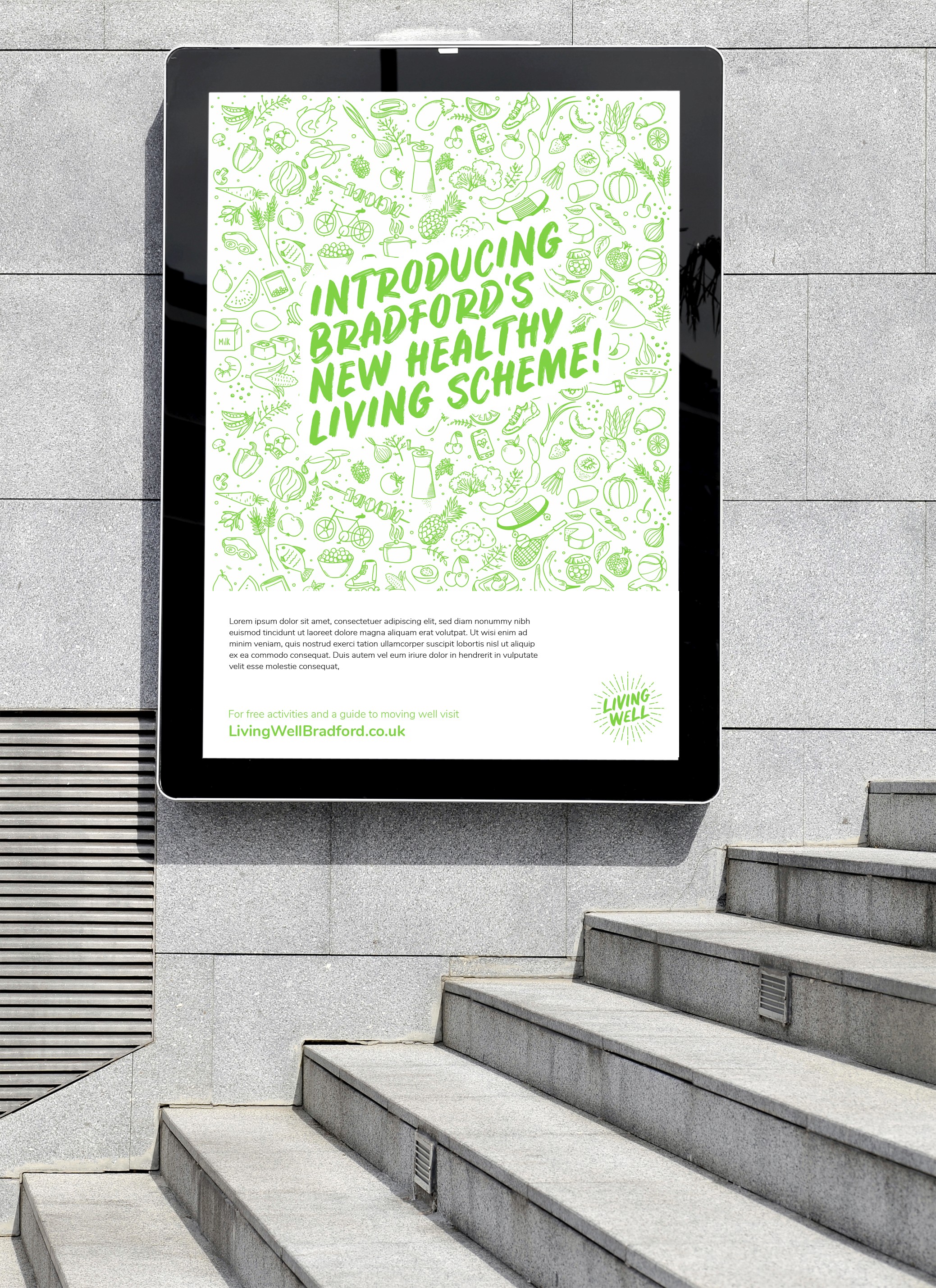 Bradford Living Well poster