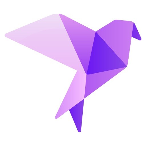 Gradient-filled shape-based icons.