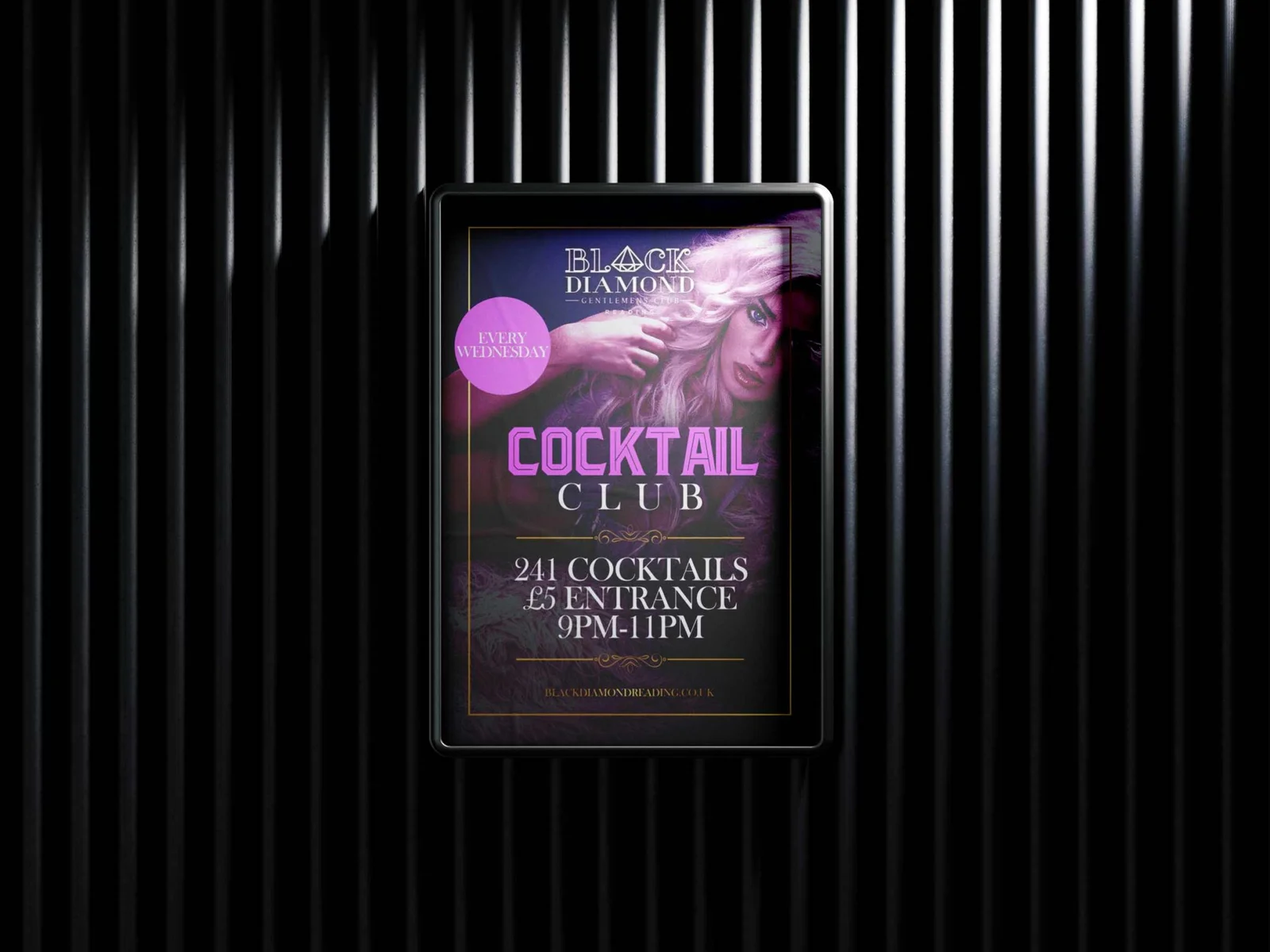 Mockup of Ad on a wall - Black Diamond 