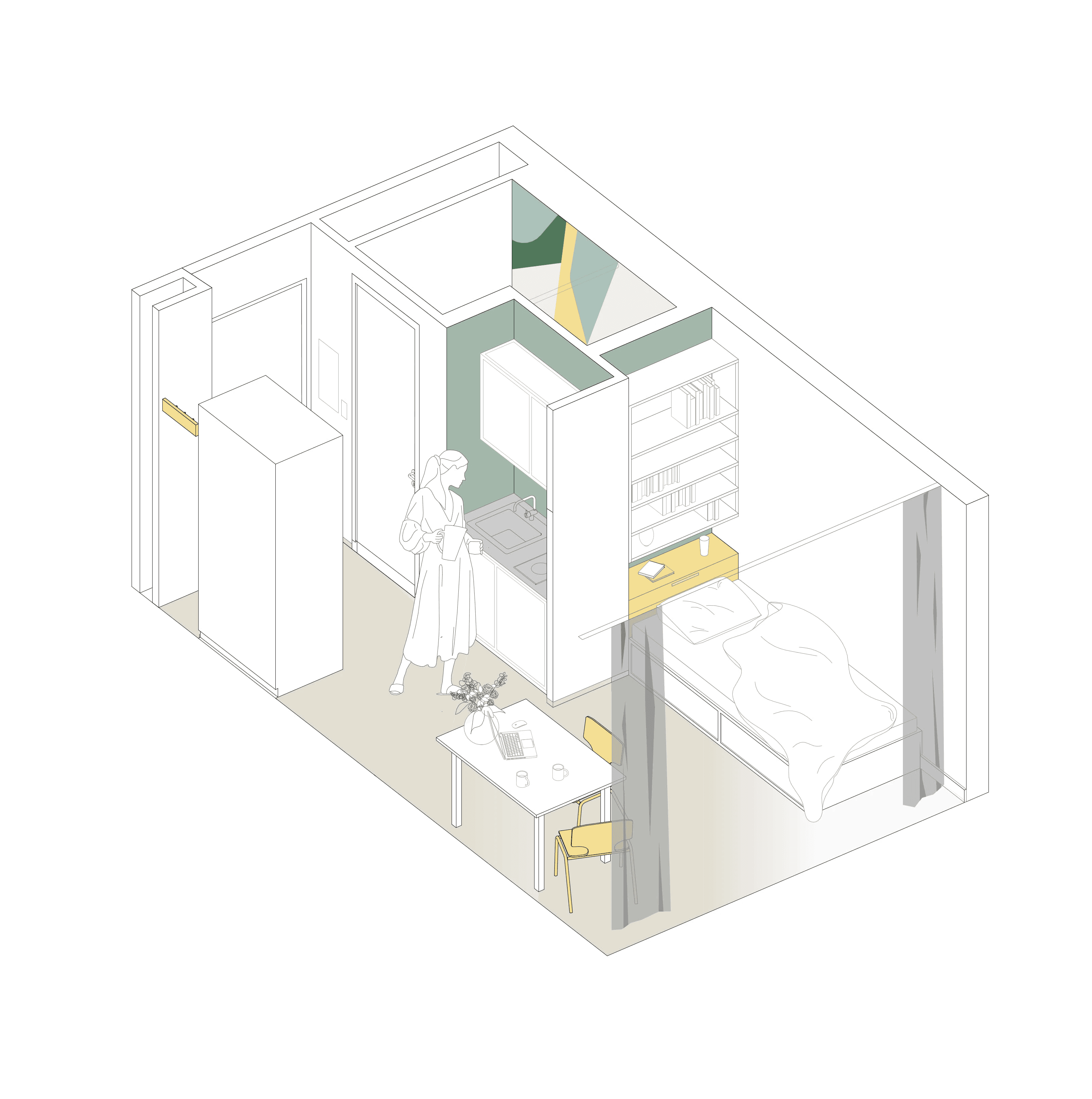 Axonometrie Apartment