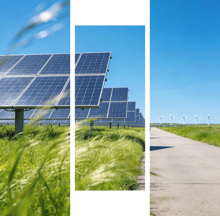 A father giving his kid a plant, before solar plates, showing solenergy's impact