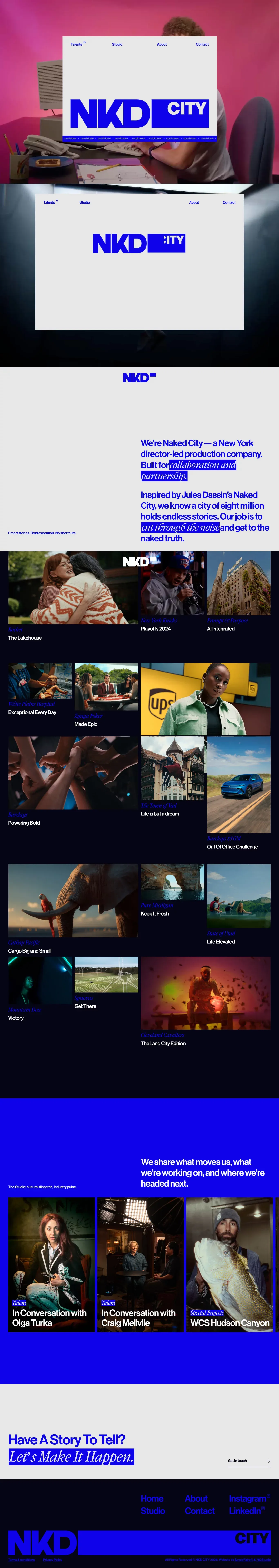 Vercel Security Checkpoint portfolio page screenshot showcasing Advertising and Movie design