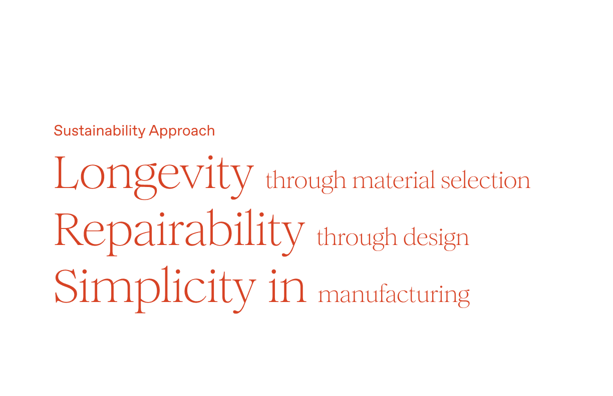 Longevity, repairability and manufacturing intent