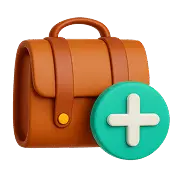 A briefcase with a plus for new business